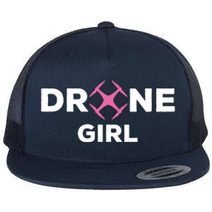 Drone Funny Drone Pilot Flying Drones Cute Gift Flat Bill Trucker Hat