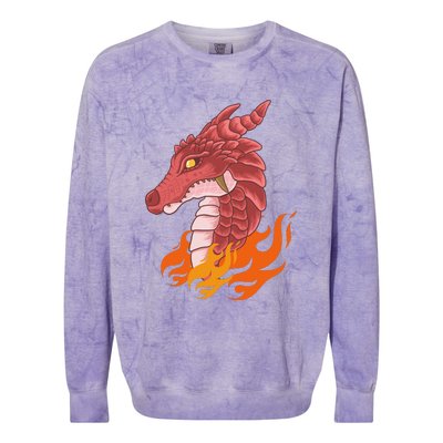 Dragon Fire Colorblast Crewneck Sweatshirt