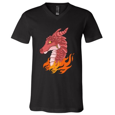 Dragon Fire V-Neck T-Shirt