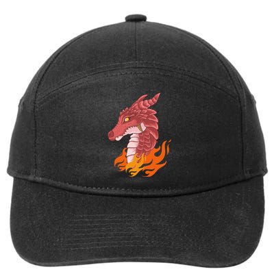 Dragon Fire 7-Panel Snapback Hat