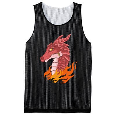 Dragon Fire Mesh Reversible Basketball Jersey Tank