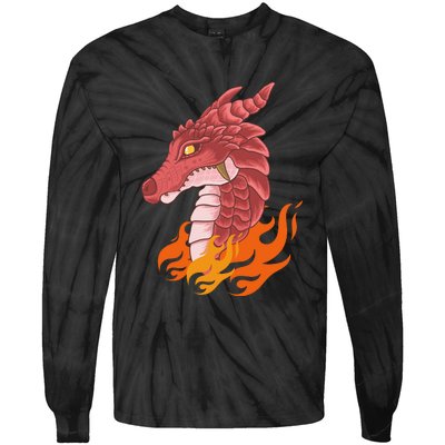 Dragon Fire Tie-Dye Long Sleeve Shirt