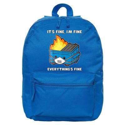 Dumpster Fire 16 in Basic Backpack