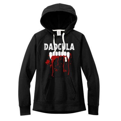 Dadcula Funny Dad Halloween Costume Spooky Season Scary Cute Women's Fleece Hoodie