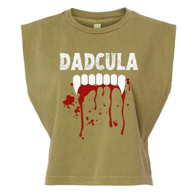 Dadcula Funny Dad Halloween Costume Spooky Season Scary Cute Garment-Dyed Women's Muscle Tee