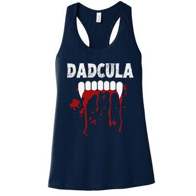 Dadcula Funny Dad Halloween Costume Spooky Season Scary Cute Women's Racerback Tank