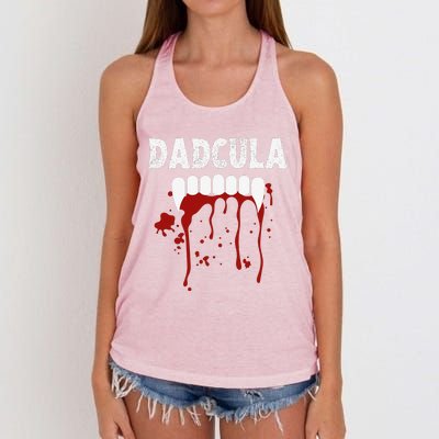 Dadcula Funny Dad Halloween Costume Spooky Season Scary Cute Women's Knotted Racerback Tank