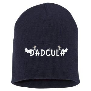 Dadcula Funny Dad Halloween Costume Spooky Season Scary Gift Short Acrylic Beanie