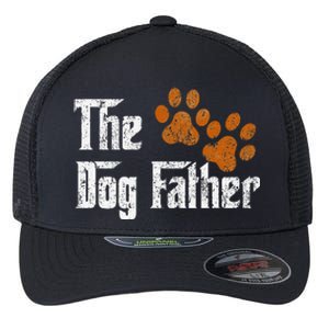 DogFather Funny Dad Daddy Papa Pops Fathers Day Gift Idea Gift Flexfit Unipanel Trucker Cap