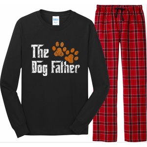 DogFather Funny Dad Daddy Papa Pops Fathers Day Gift Idea Gift Long Sleeve Pajama Set