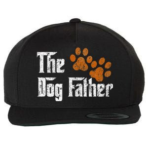 DogFather Funny Dad Daddy Papa Pops Fathers Day Gift Idea Gift Wool Snapback Cap