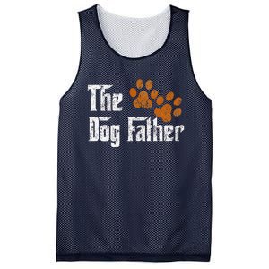 DogFather Funny Dad Daddy Papa Pops Fathers Day Gift Idea Gift Mesh Reversible Basketball Jersey Tank