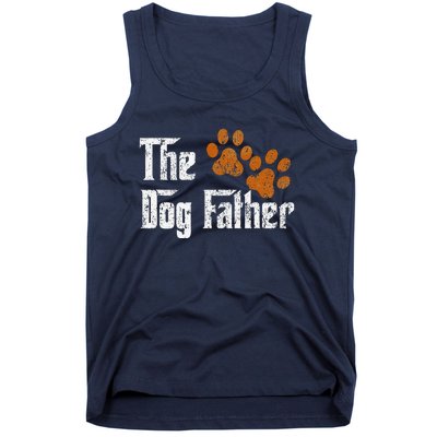 DogFather Funny Dad Daddy Papa Pops Fathers Day Gift Idea Gift Tank Top