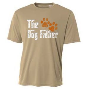 DogFather Funny Dad Daddy Papa Pops Fathers Day Gift Idea Gift Cooling Performance Crew T-Shirt