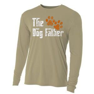 DogFather Funny Dad Daddy Papa Pops Fathers Day Gift Idea Gift Cooling Performance Long Sleeve Crew