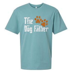 DogFather Funny Dad Daddy Papa Pops Fathers Day Gift Idea Gift Sueded Cloud Jersey T-Shirt