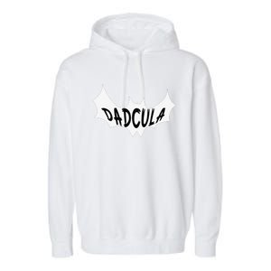 Dadcula Funny Dad Halloween Costume Spooky Season Scary Garment-Dyed Fleece Hoodie