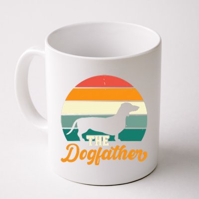 Dogfather Funny Dachshund Vintage  Coffee Mug