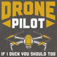 Drone Funny Drone Pilot If I Duck You Should Too Drone Pilot Cotton Canvas Backpack