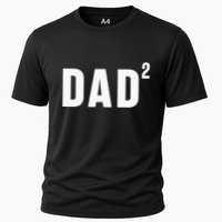 Dad Fathers Day 2 Pregnancy Announcement Second Baby Cooling Performance Crew T-Shirt