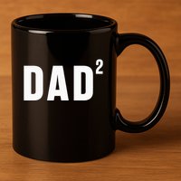 Dad Fathers Day 2 Pregnancy Announcement Second Baby 11oz C Handle Ceramic Mug