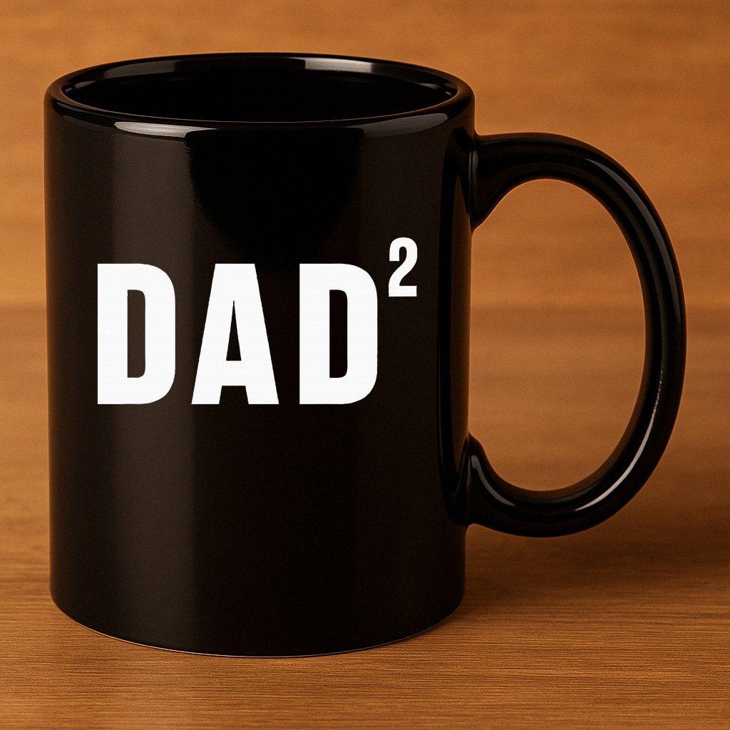 Dad Fathers Day 2 Pregnancy Announcement Second Baby 11oz C Handle Ceramic Mug