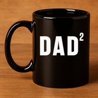 Dad Fathers Day 2 Pregnancy Announcement Second Baby 11oz C Handle Ceramic Mug