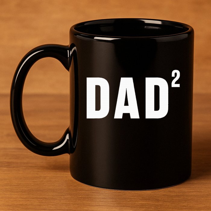 Dad Fathers Day 2 Pregnancy Announcement Second Baby 11oz C Handle Ceramic Mug