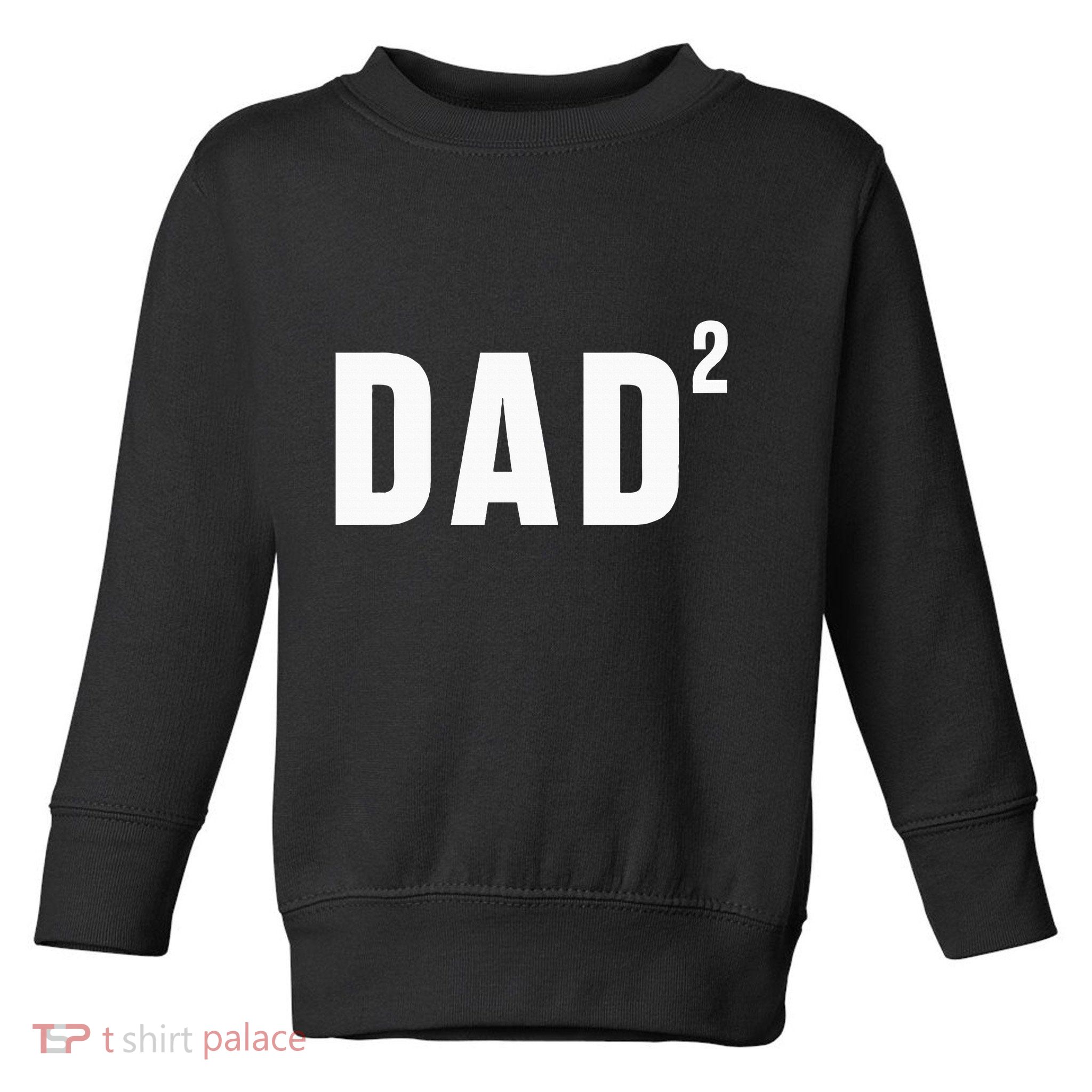 Dad Fathers Day 2 Pregnancy Announcement Second Baby Toddler Sweatshirt