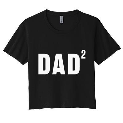 Dad Fathers Day 2 Pregnancy Announcement Second Baby Crop Top