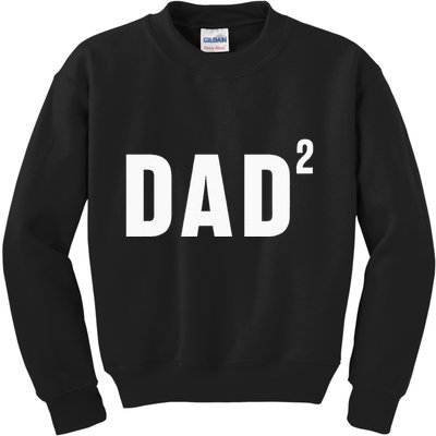 Dad Fathers Day 2 Pregnancy Announcement Second Baby Kids Sweatshirt