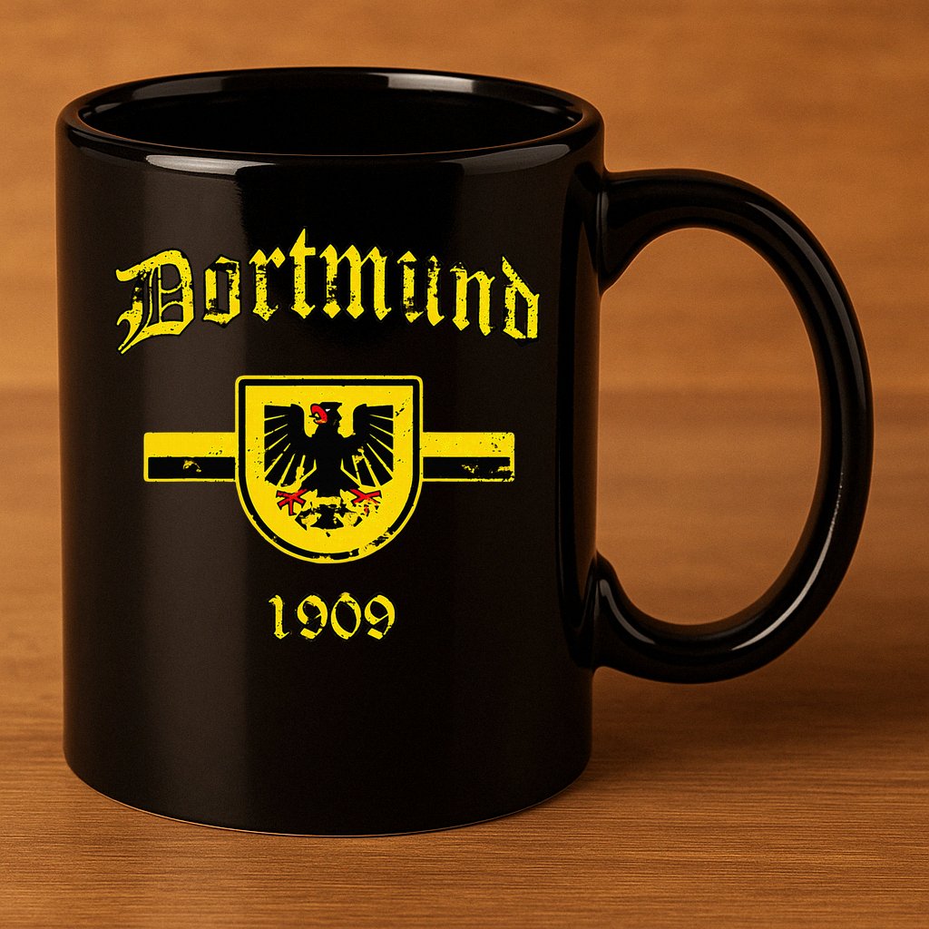 Dortmund Fan Design Ultra Gift 1909 11oz C Handle Ceramic Mug