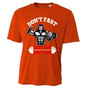 Don't Fart Don't Fart Bodybuilding Gym Fitness Muscle Gift Cooling Performance Crew T-Shirt