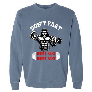 Don't Fart Don't Fart Bodybuilding Gym Fitness Muscle Gift Garment-Dyed Sweatshirt