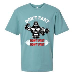 Don't Fart Don't Fart Bodybuilding Gym Fitness Muscle Gift Sueded Cloud Jersey T-Shirt