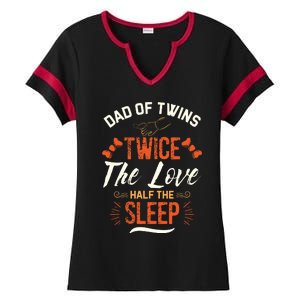 Dad Father's Day Ladies Halftime Notch Neck Tee