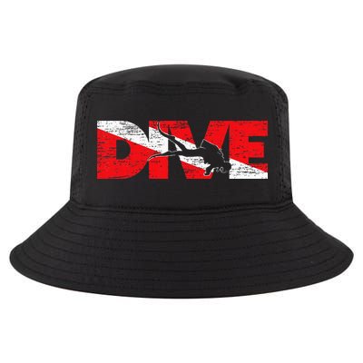 Dive Flag Diver Down Aquaholic Scuba Diving Ocean Life Cool Comfort Performance Bucket Hat