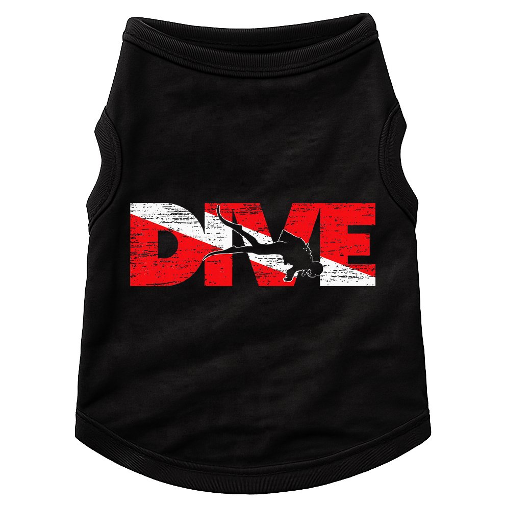 Dive Flag Diver Down Aquaholic Scuba Diving Ocean Life Doggie Tank