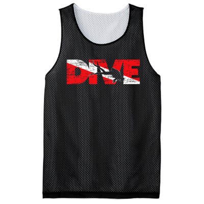 Dive Flag Diver Down Aquaholic Scuba Diving Ocean Life Mesh Reversible Basketball Jersey Tank