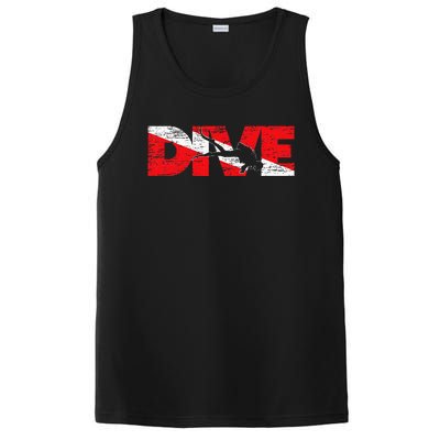 Dive Flag Diver Down Aquaholic Scuba Diving Ocean Life PosiCharge Competitor Tank