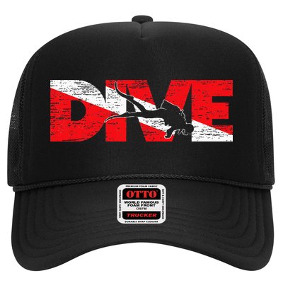 Dive Flag Diver Down Aquaholic Scuba Diving Ocean Life Hat