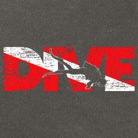 Dive Flag Diver Down Aquaholic Scuba Diving Ocean Life Cotton Canvas Backpack