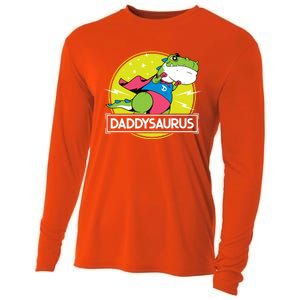 Daddysaurus Funny Dad Designs From Son Daughter Fathers Day Great Gift Cooling Performance Long Sleeve Crew