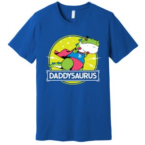 Daddysaurus Funny Dad Designs From Son Daughter Fathers Day Great Gift Premium T-Shirt