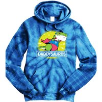 Daddysaurus Funny Dad Designs From Son Daughter Fathers Day Great Gift Tie Dye Hoodie