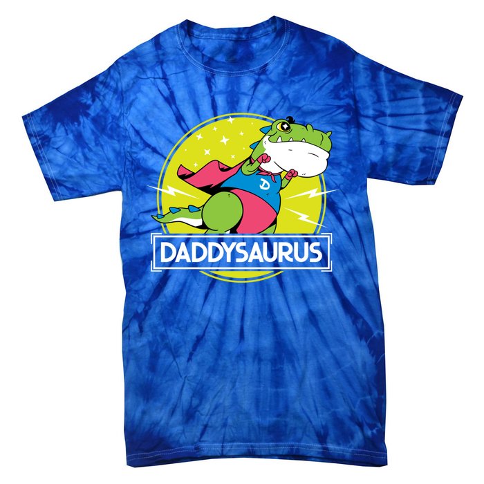 Daddysaurus Funny Dad Designs From Son Daughter Fathers Day Great Gift Tie-Dye T-Shirt