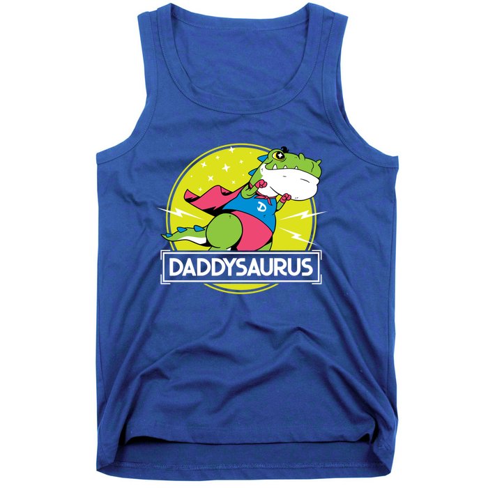 Daddysaurus Funny Dad Designs From Son Daughter Fathers Day Great Gift Tank Top