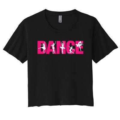 Dance Funny Dance Women's Crop Top Tee