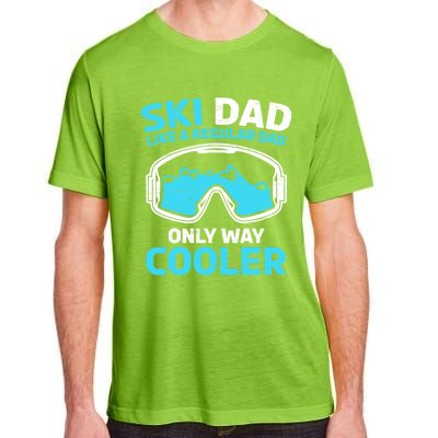 Daddy Father`s Day Papa Ski Dad Like A Regular Dad Cooler Gift Adult ChromaSoft Performance T-Shirt