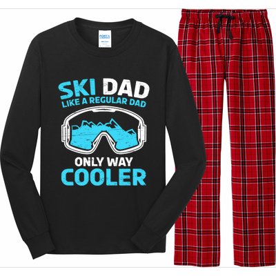 Daddy Father`s Day Papa Ski Dad Like A Regular Dad Cooler Gift Long Sleeve Pajama Set